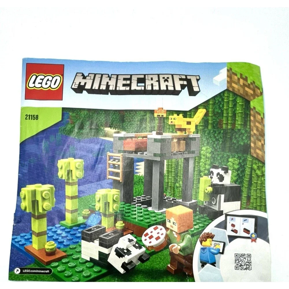 LEGO Manual Only 21158 Minecraft Paper Instructions The Panda Nursery